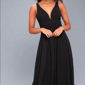 Lulu’s Leading Role Black Maxi Dress